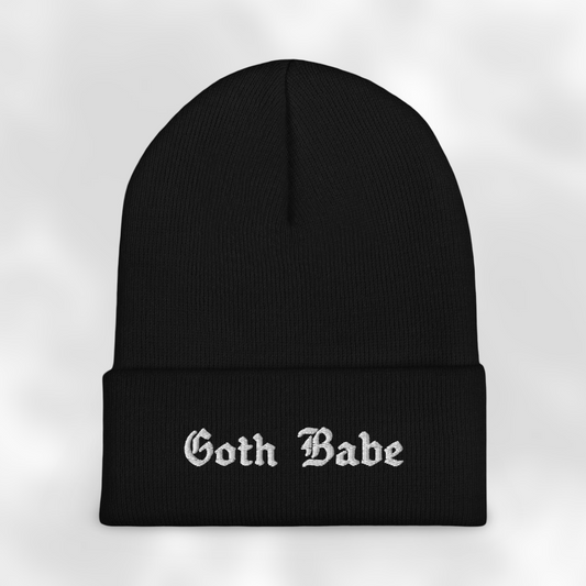 Goth Babe Cuffed Beanie