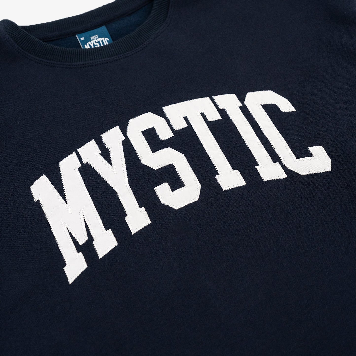 Mystic Embroidered Crewneck in Navy